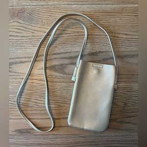 Gold Phone Carrier Purse